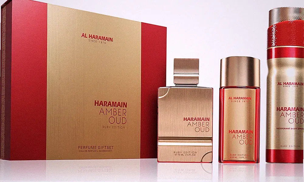 BLOCK36:AL HARAMAIN AMBER OUD RUBY EDITION PERFUME GIFT SET (EDP+FRAGRANCE MIST)
