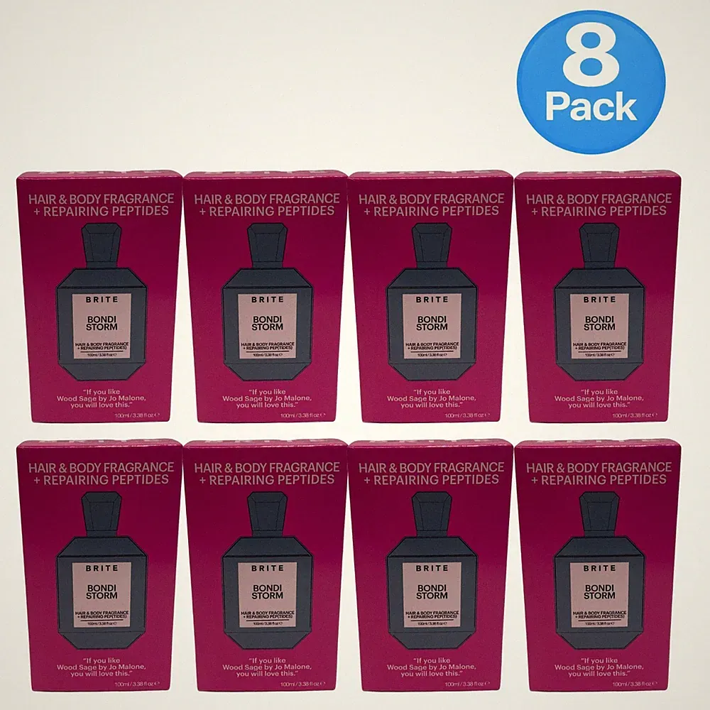 BRITE Bondi Storm Hair & Body Fragrance 3.38 oz 8 Pack New
