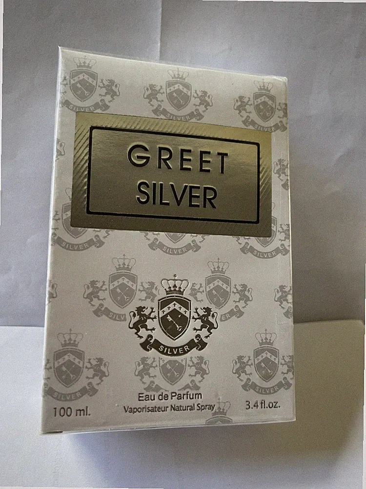 Greet Silver Men Eau de Parfum Fragrance Cologne 100ml 3.4 Fl Oz
